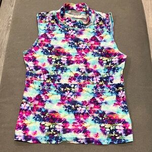 Vibrant Sleeveless Women's Rashguard Swim Top